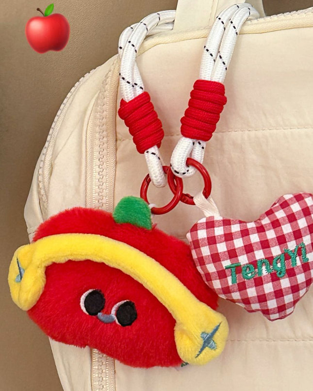 Charming and Playful Plush Animal Pendant Keychains