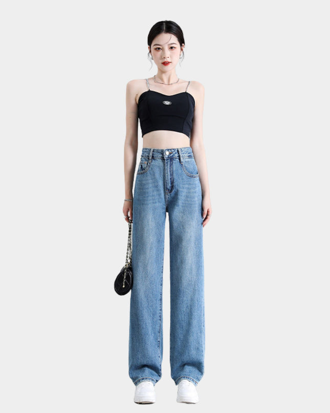 High-Waist Wide-Leg Jeans