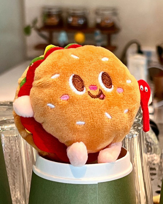 Plush Foodie Keychain Collection