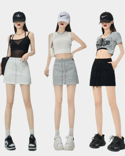 Slim Fit High-Waist A-Line Athletic Skort