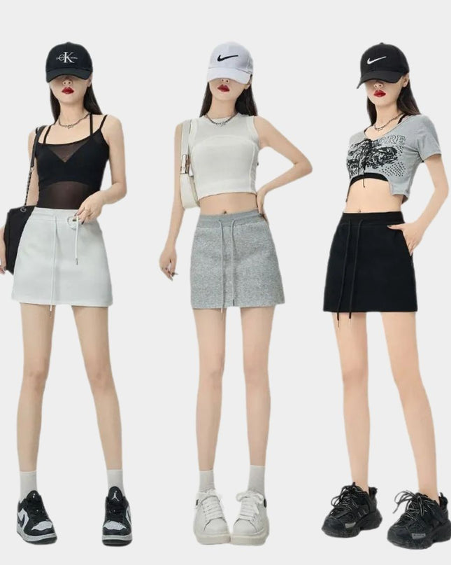 Slim Fit High-Waist A-Line Athletic Skort