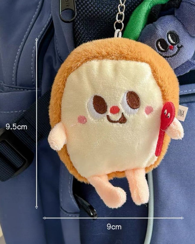 Plush Foodie Keychain Collection
