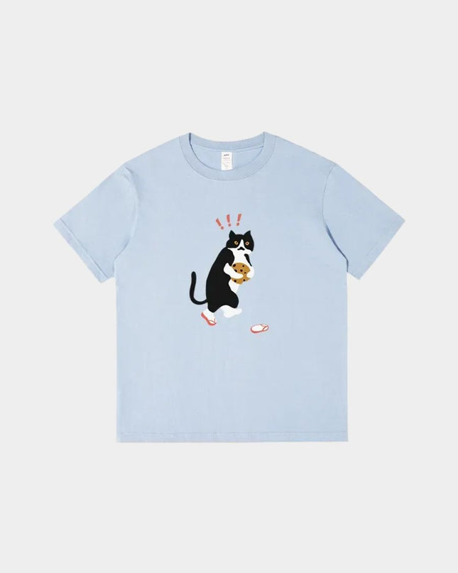 Cookie Cat Printed Design Tee