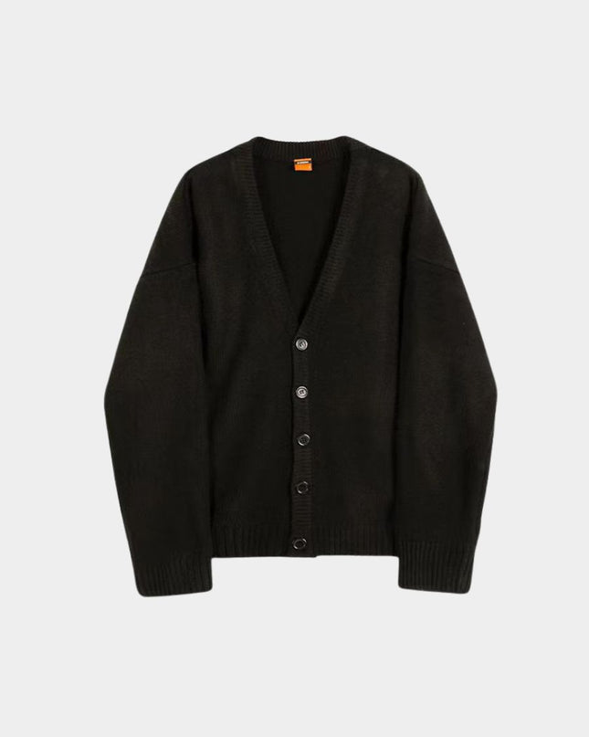 Loose V-Neck Cardigan Sweater