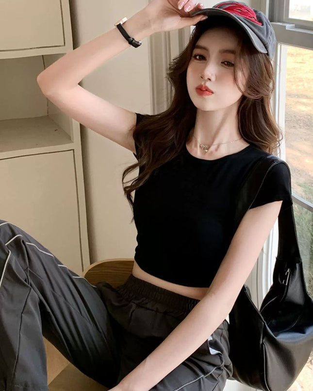 Casual Slim Fit Round Neck T-Shirt