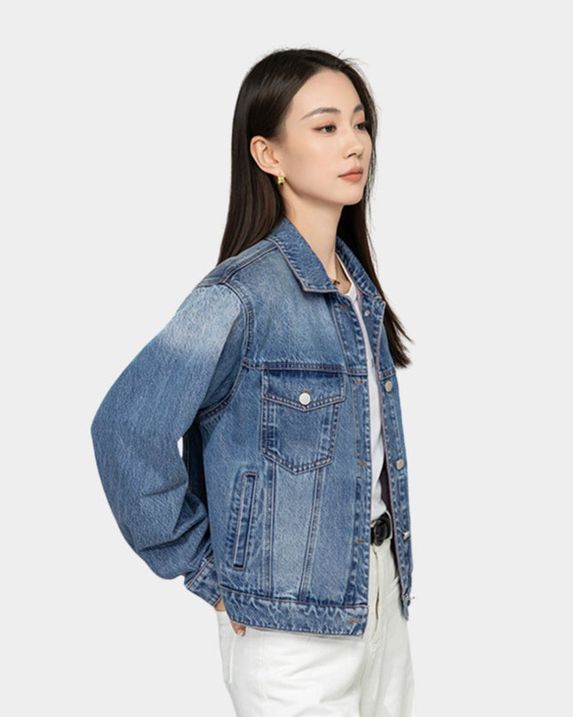 Chic Cropped Denim Jacket