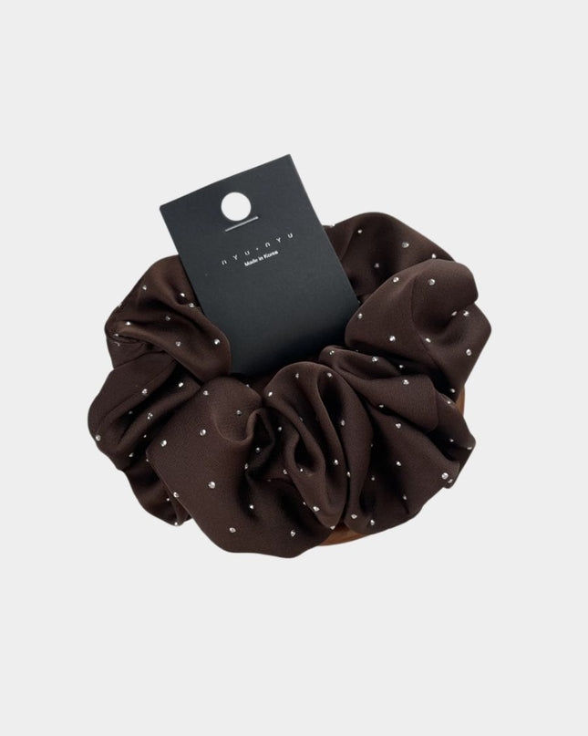 Korean Satin Rhinestone Hair Tie