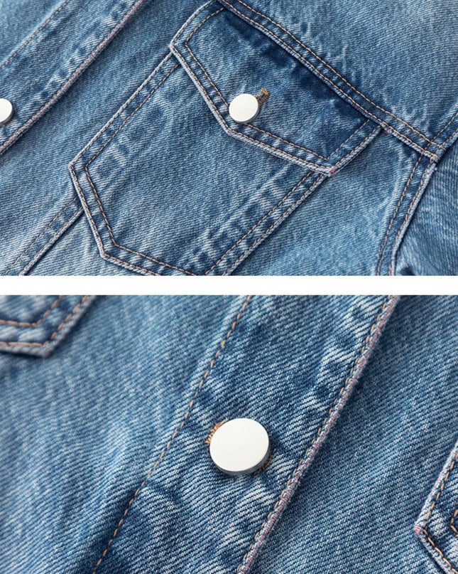 Chic Cropped Denim Jacket