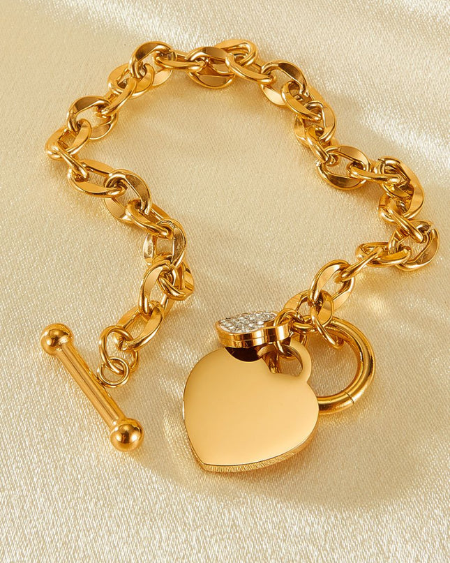 Heartfelt Love Pendant Bracelet