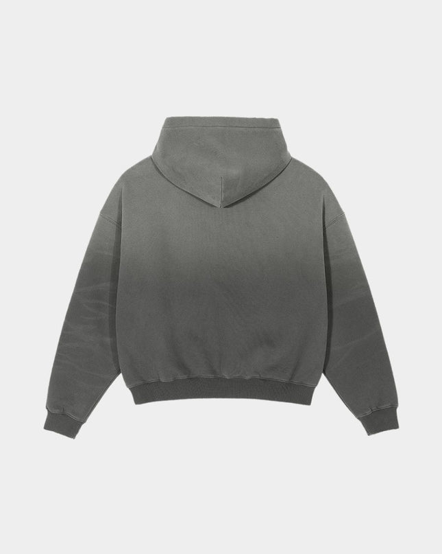 Washed Vintage Streetwear Cropped Hoodie