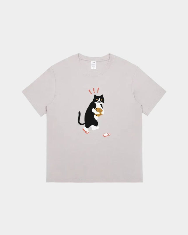 Cookie Cat Printed Design Tee