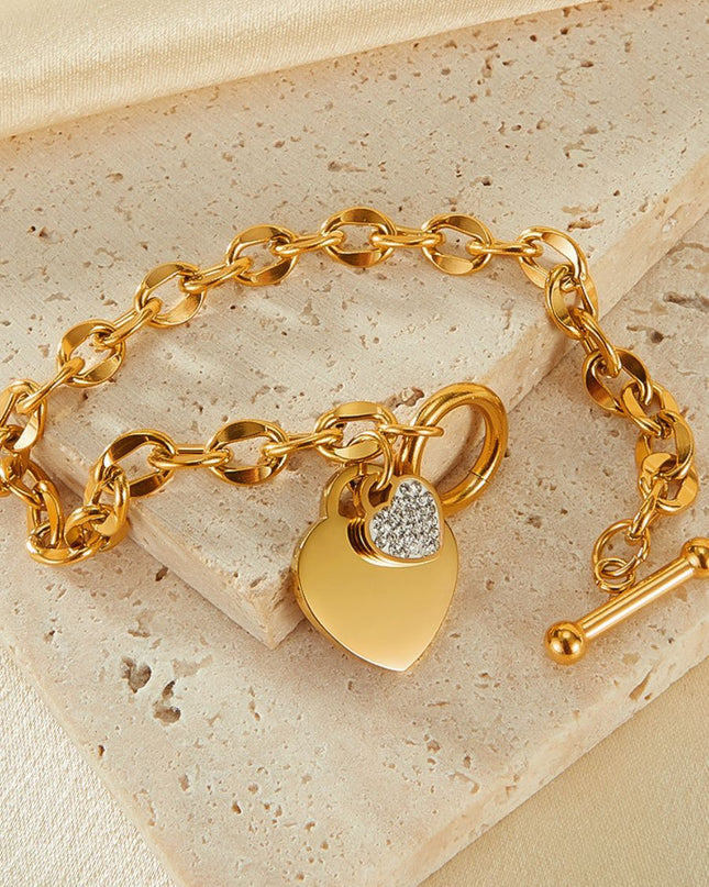 Heartfelt Love Pendant Bracelet