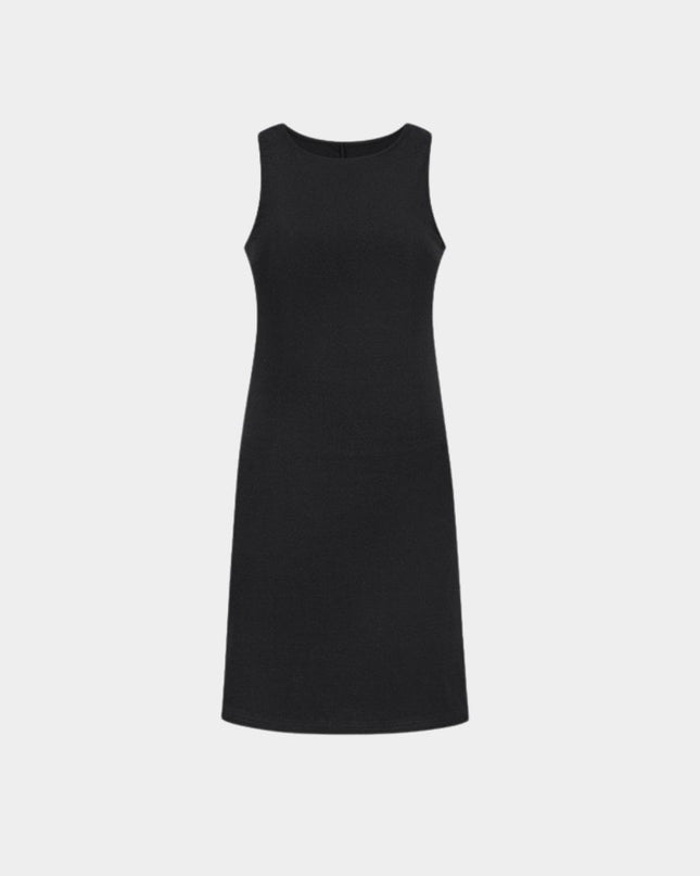 Chic High-Waist Sleeveless Tank Mini Dress