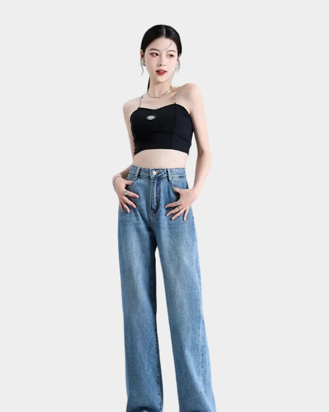 High-Waist Wide-Leg Jeans
