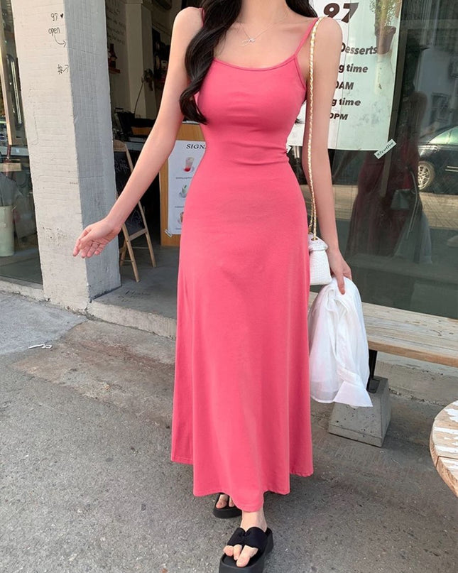 Elegant Vacay Vibe Spaghetti Strap Maxi Dress