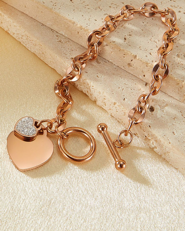 Heartfelt Love Pendant Bracelet
