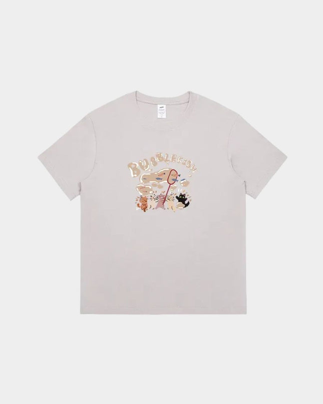Chic Girl Cartoon Design Printed Tee