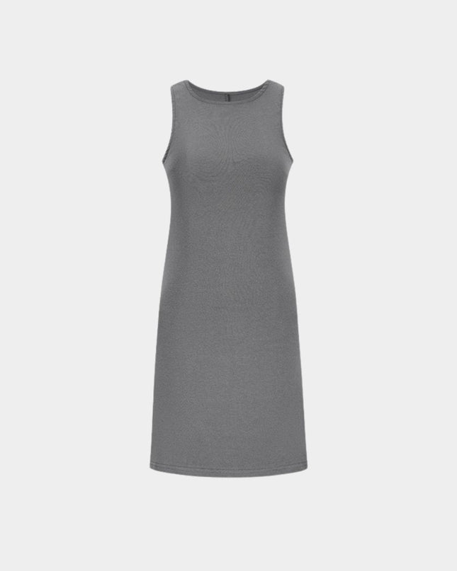 Chic High-Waist Sleeveless Tank Mini Dress