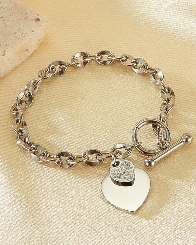 Heartfelt Love Pendant Bracelet