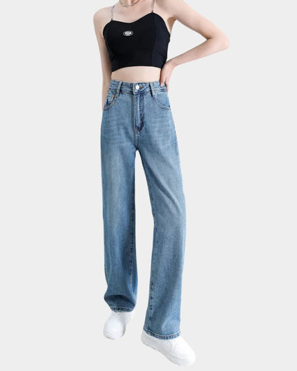 High-Waist Wide-Leg Jeans
