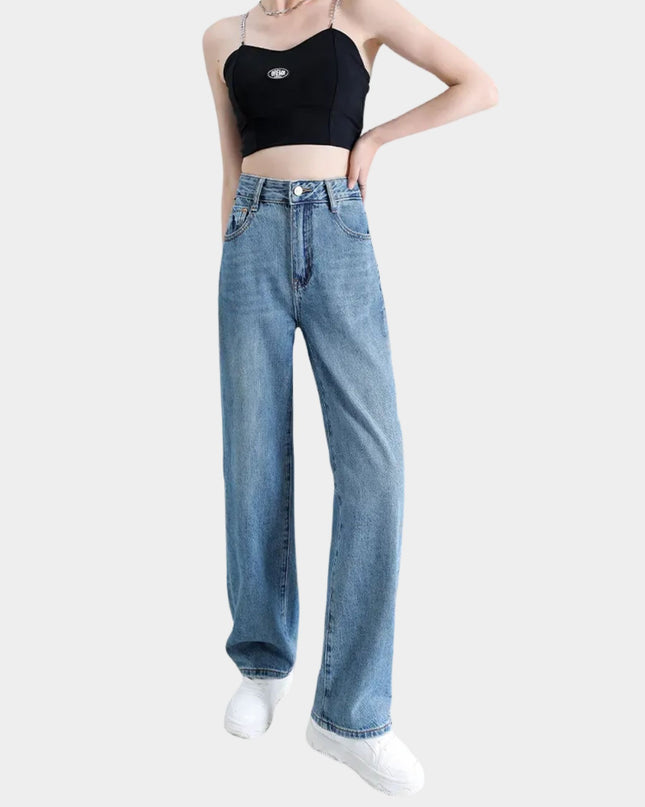 High-Waist Wide-Leg Jeans