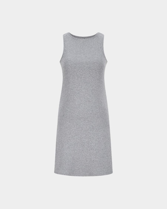 Chic High-Waist Sleeveless Tank Mini Dress