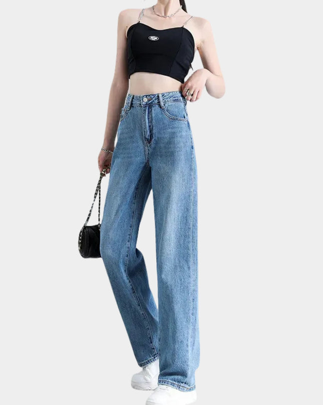 High-Waist Wide-Leg Jeans