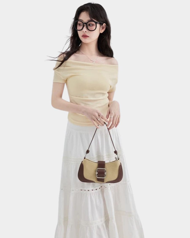 3-Way Wear Women’s Off-Shoulder Crop Top