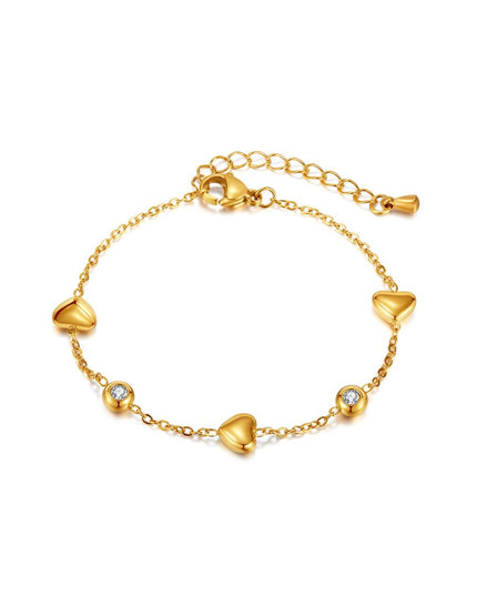 Gelang Loket Cinta Zirkonia Kubik