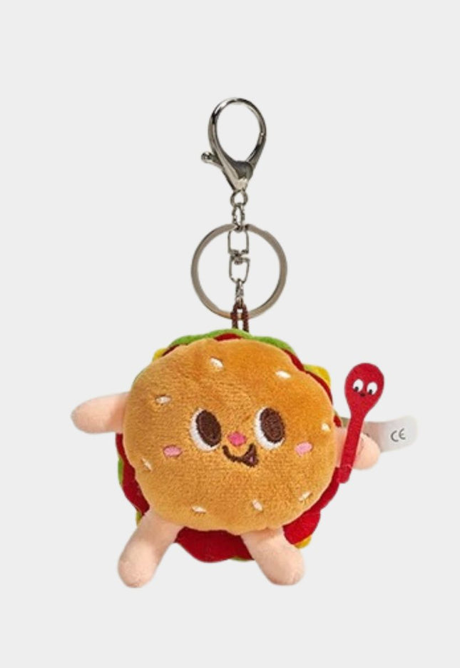 Plush Foodie Keychain Collection