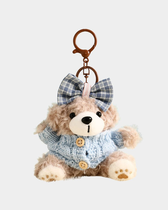 Cute Sweater Biscuit Bear Keychain