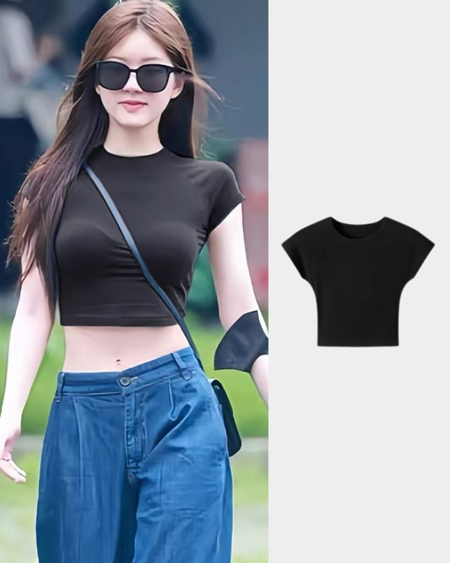Casual Slim Fit Round Neck T-Shirt
