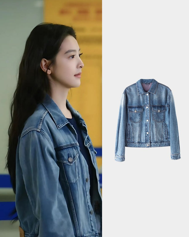 Chic Cropped Denim Jacket