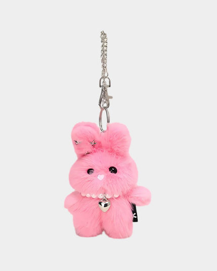 Starry Bunny Plush Keychain