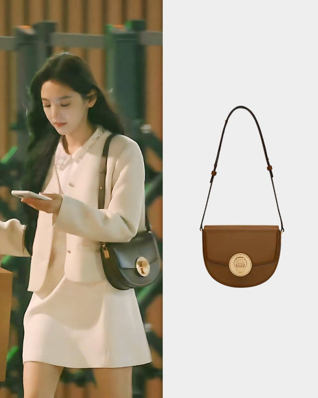 Leather Saddle Bag
