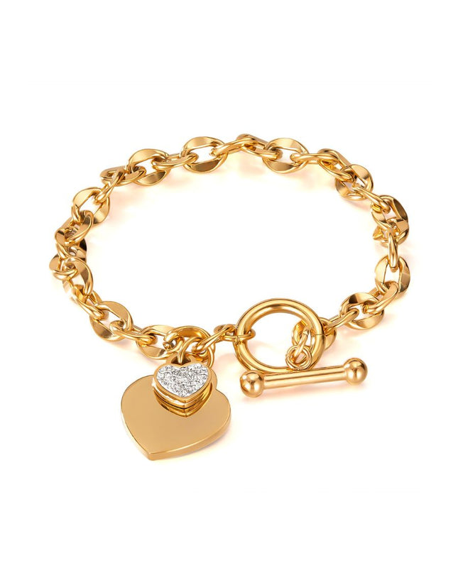 Heartfelt Love Pendant Bracelet