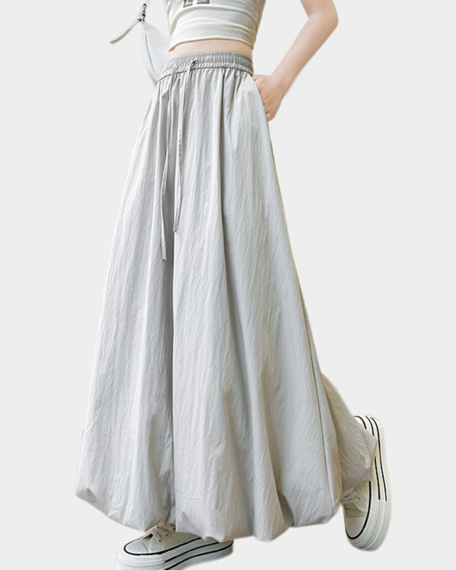 Sweet High Waist Puff A Line Skirt Slimming Balloon Silhouette