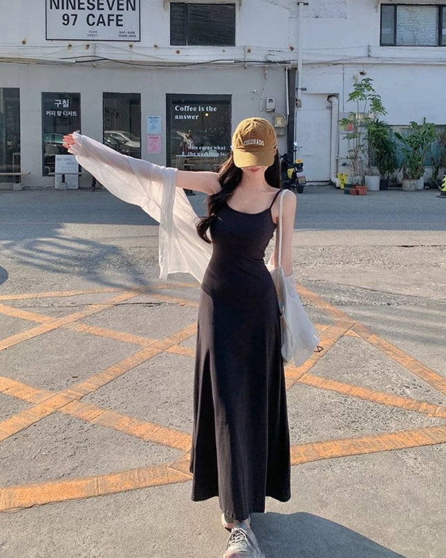Elegant Vacay Vibe Spaghetti Strap Maxi Dress