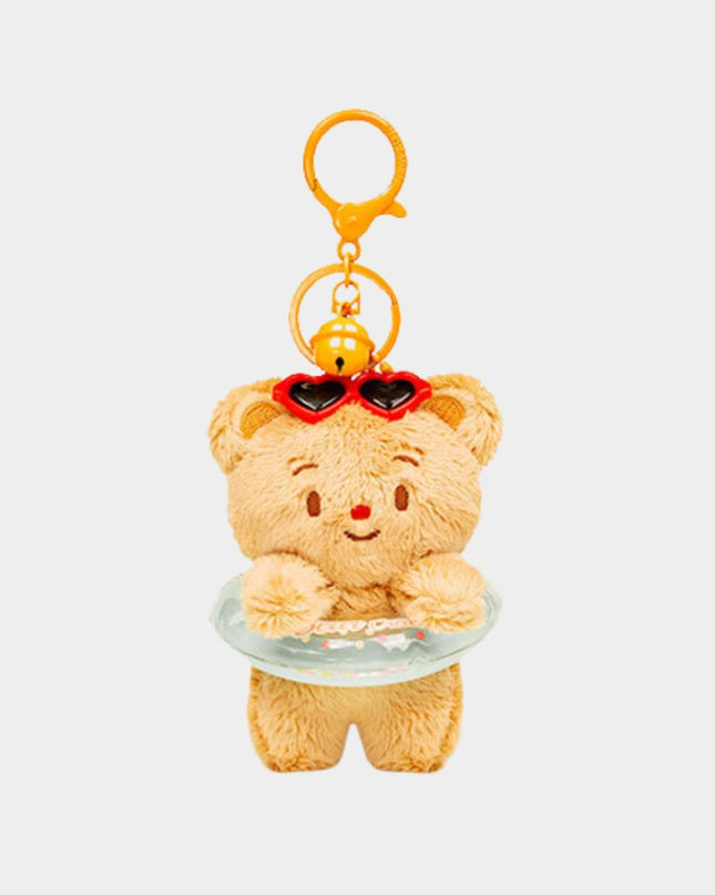 Summer Pool Party Swim Ring Plush Keychain