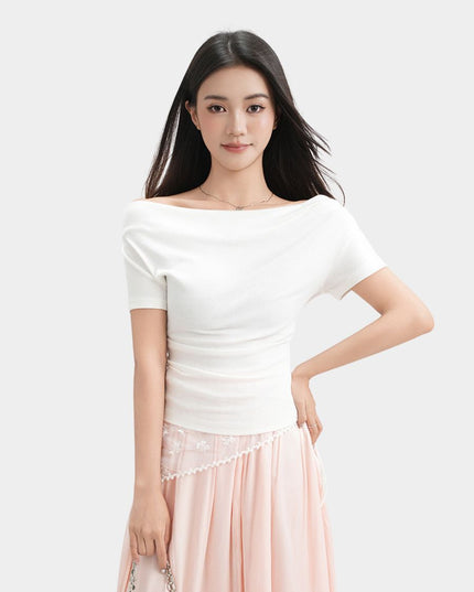 Baju Atasan Luar Bahu Wanita 3-Hal Pakai