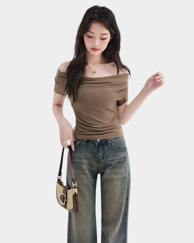 3-Way Wear Women’s Off-Shoulder Crop Top