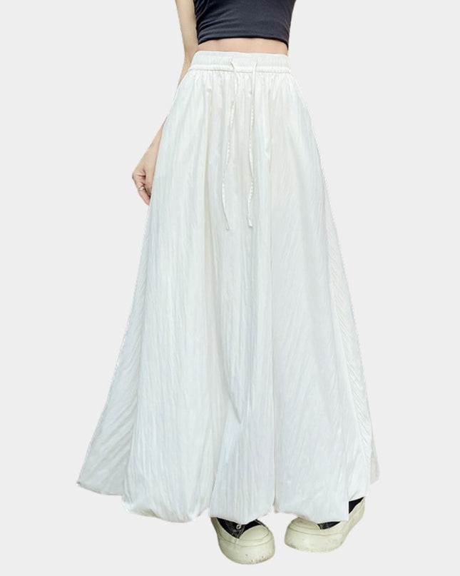 Sweet High Waist Puff A Line Skirt Slimming Balloon Silhouette