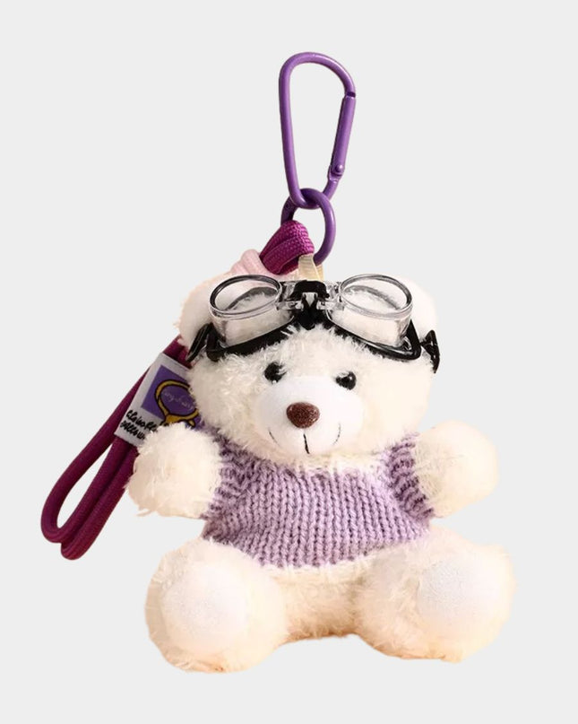 Cozy Bear Plush Keychain