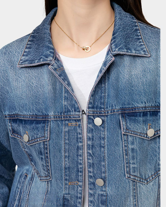 Chic Cropped Denim Jacket