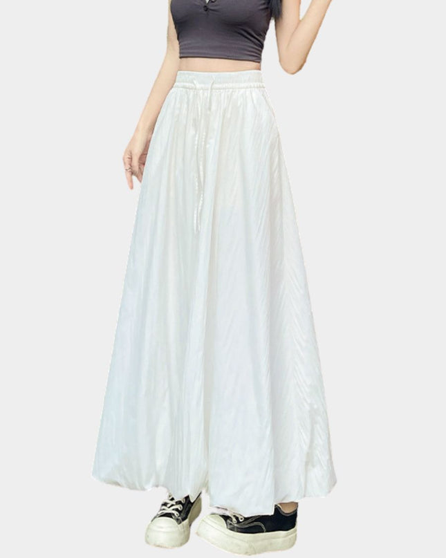 Sweet High Waist Puff A Line Skirt Slimming Balloon Silhouette