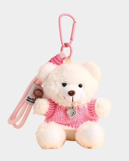 Cozy Bear Plush Keychain