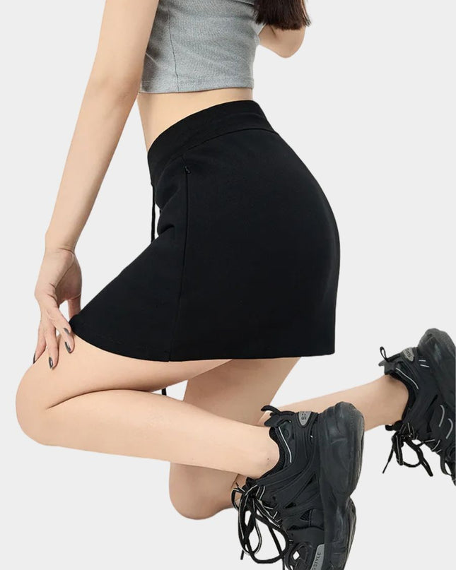 Slim Fit High-Waist A-Line Athletic Skort