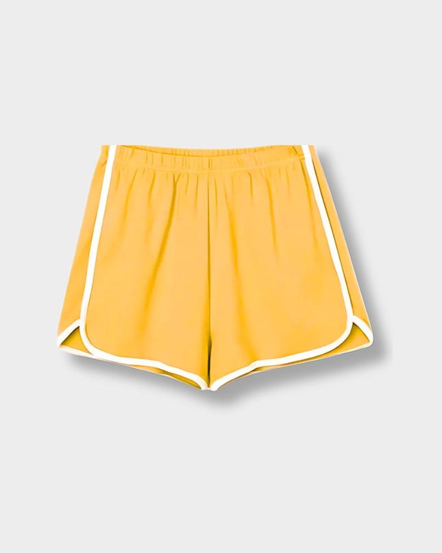 Contrast Binding Sports Shorts