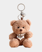 Brown with Pearl Heart Necklace