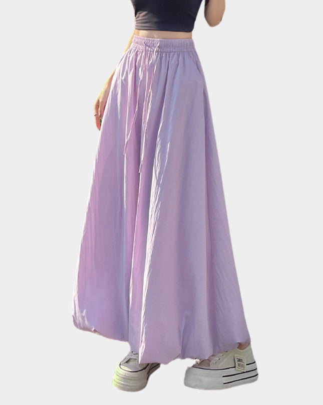 Sweet High Waist Puff A Line Skirt Slimming Balloon Silhouette
